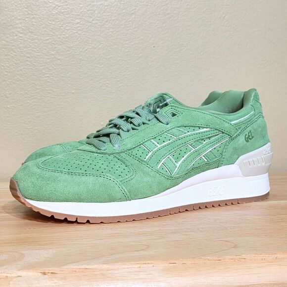 Asics X Concepts Gel Respector Coca Green Suede Special Box Men's Size 8 - Picture 3 of 11